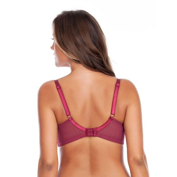 PARFAIT Casey Molded Plunge Underwire Bra Ruby Wine 36D NEW - Picture 3 of 9